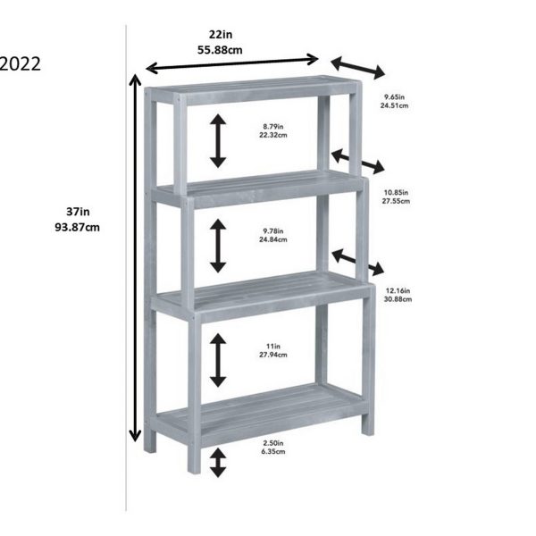 37" Bookcase with 4 Shelves in Espresso - Image 5