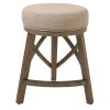 Counter Height Cream Modern Round Three Leg Stool - Image 2