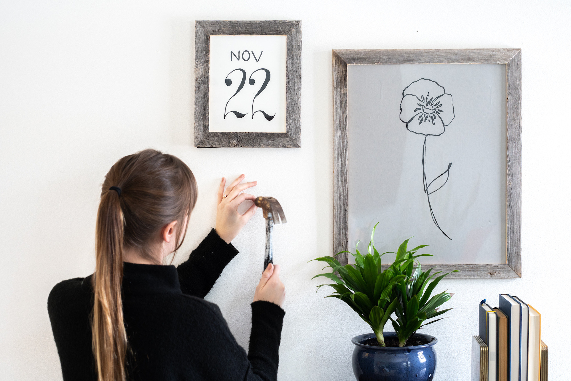 24x36 Natural Weathered Grey Picture Frame with Plexiglass Holder - Image 3