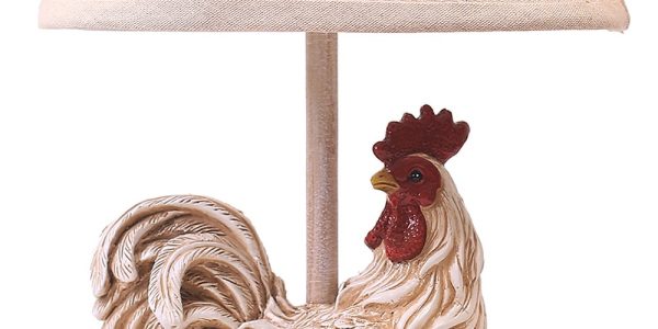 White Rooster Accent Lamp - Image 2