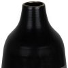 Dora Small Cement Gray and Black Dipped Vase - Image 5