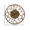 Hand Crafted Modern Natural Wood Wall Clock - Image 4