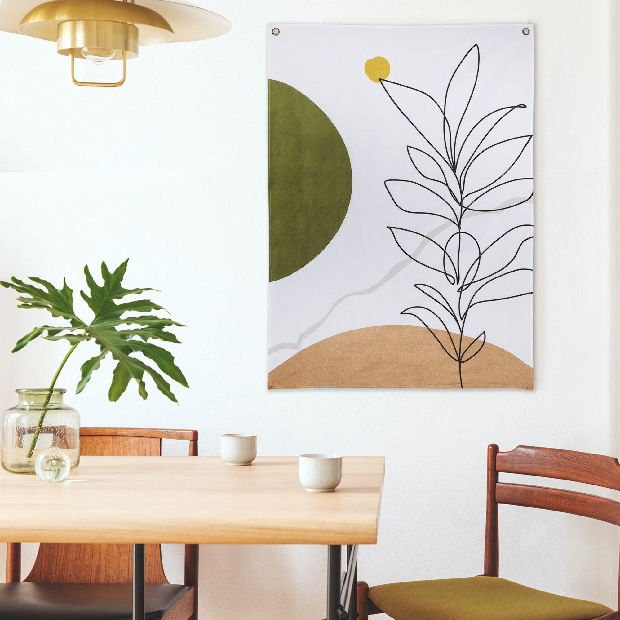 Abstract Silhoutte Hanging Wall Tapestry - Image 3