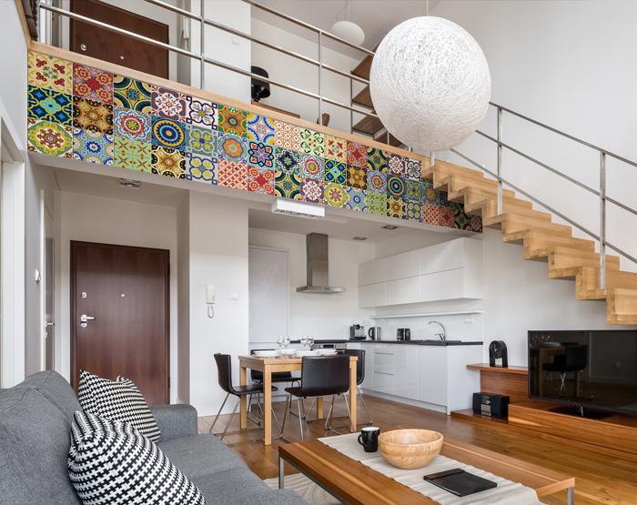 4" x 4" Mediterranean Brights Mosaic Peel and Stick Removable Tiles - Image 5