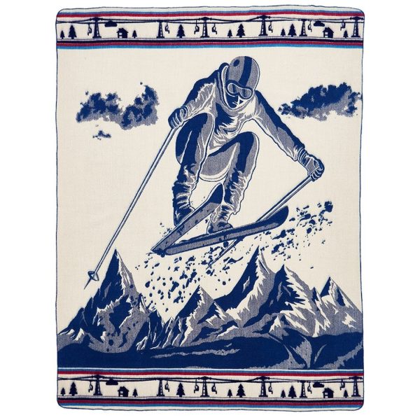Queen Size Ultra Soft Ski Jumper Handmade Woven Blanket - Image 3