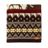Queen Size Ultra Soft Brown Ski Mountain Handmade Woven Blanket - Image 2