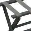 Earth Friendly Dark Gray Folding Luggage Rack with Gray Straps - Image 2