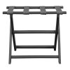 Earth Friendly Dark Gray Folding Luggage Rack with Gray Straps - Image 4