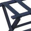 Earth Friendly Navy Blue Folding Luggage Rack with Navy Straps - Image 2