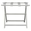 Earth Friendly White Folding Luggage Rack with White Straps - Image 4