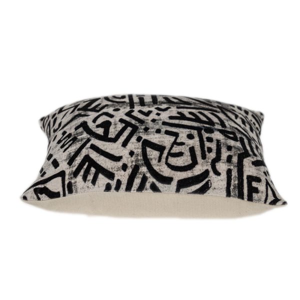 Gray Aztec Design Throw Pillow