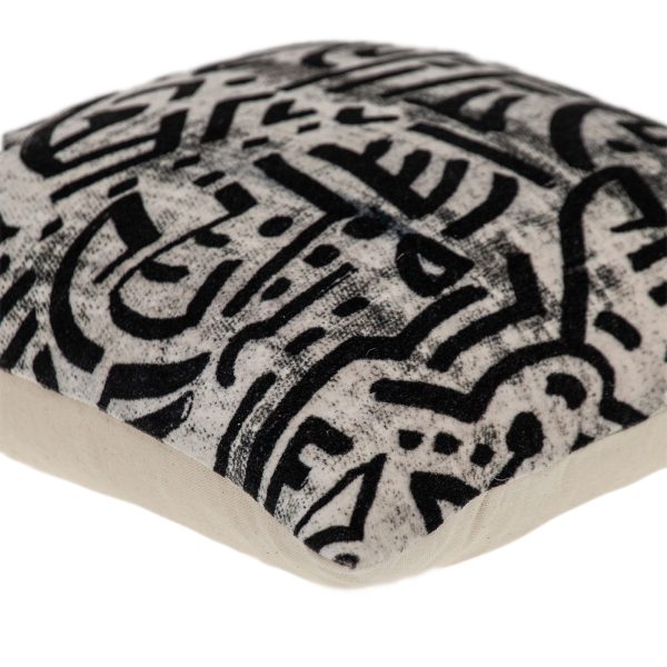 Gray Aztec Design Throw Pillow - Image 2