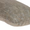 Inky Blue Velvet Lumbar Throw Pillow - Image 2
