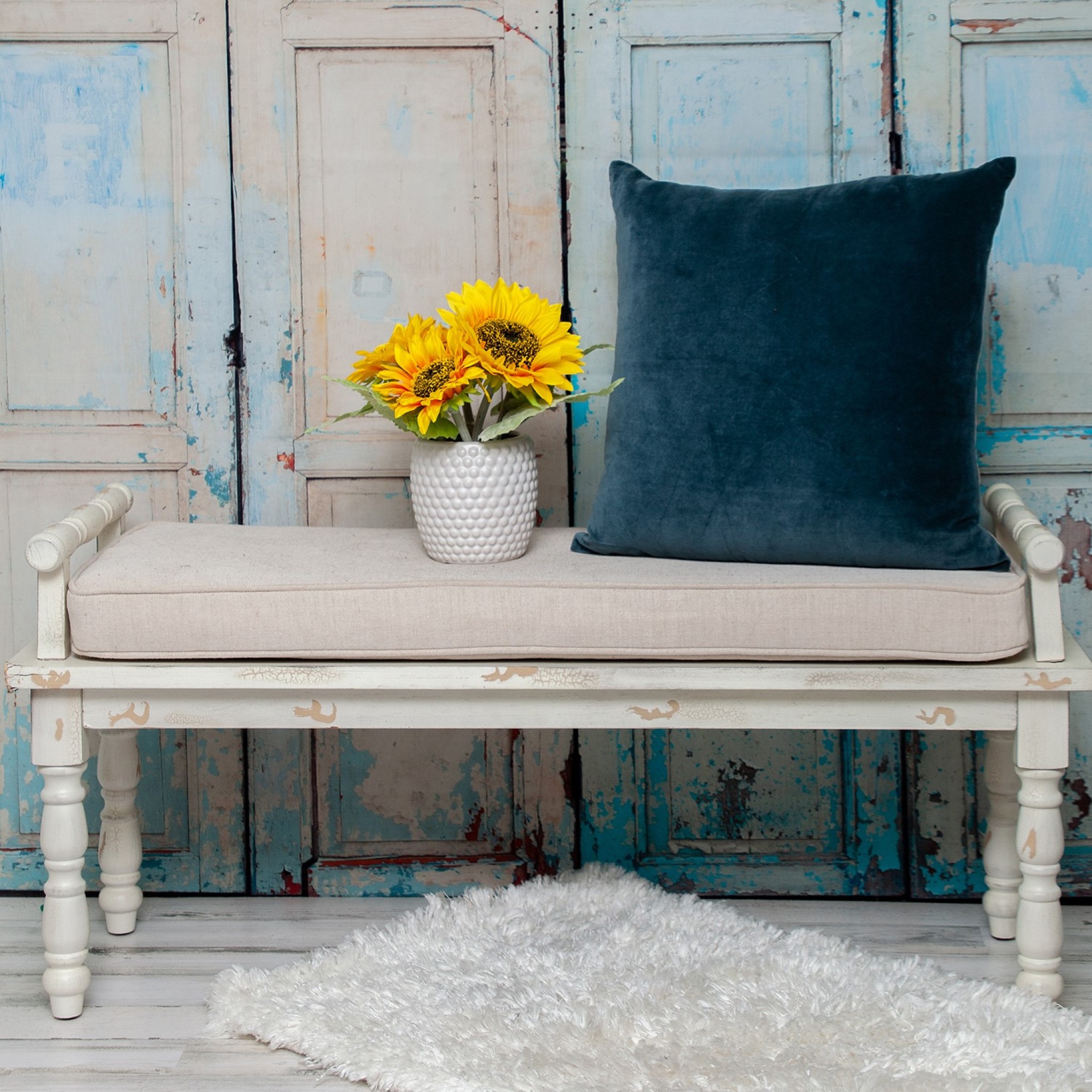 Aqua Teal Two Tone Throw Pillow - Image 5