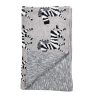 Grey Lots of Zebras Woven Knitted Baby Blanket - Image 4