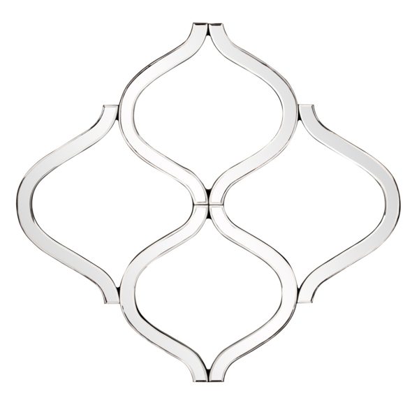 Interlocking Mirrored Curved Shapes with Beveled Edge - Image 2