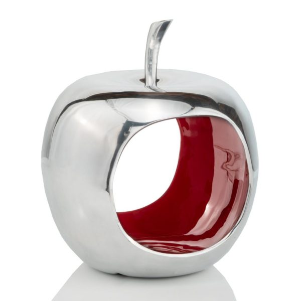 Apple Aluminum Decorative Accent Bowl - Image 2