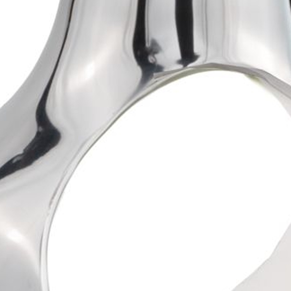 Pear shaped Aliminum Cast Decorative Accent Bowl in White Interior - Image 5