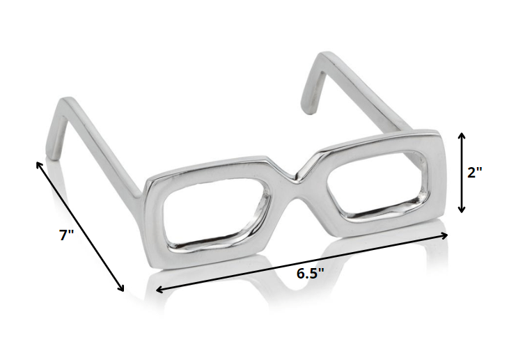 Silver Aluminum Glasses display in Shiny Smooth Finish Decorative Table Top - Image 2