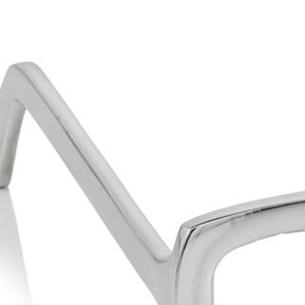 Silver Aluminum Glasses display in Shiny Smooth Finish Decorative Table Top - Image 5