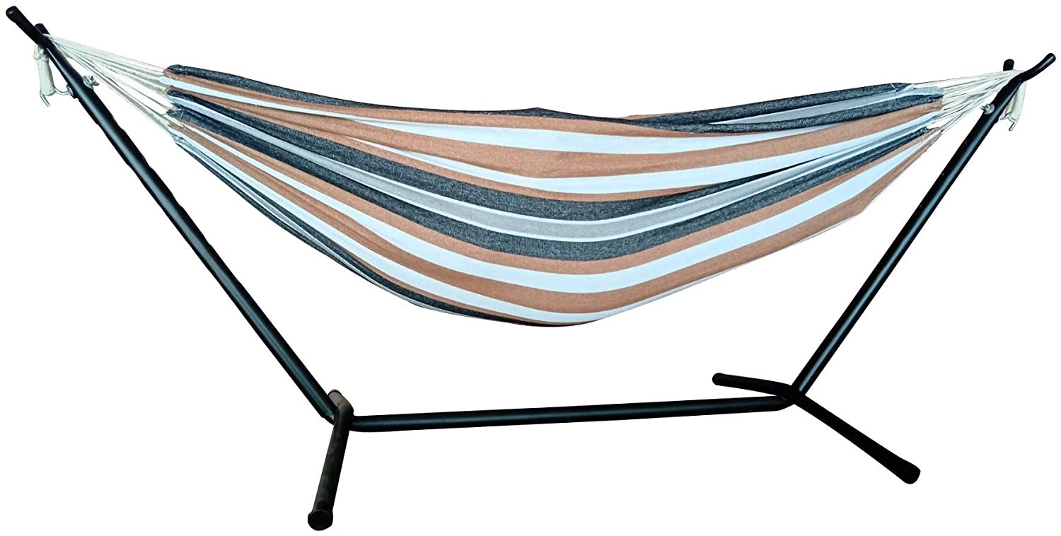 Sahara Stripe Classic 2 Person Hammock with Stand - Image 2