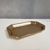 Gilded Gold Finish Textured Serving Tray - Image 2