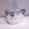 Refreshments Oval Stainles Steel Galvanized Beverage Tub - Image 3