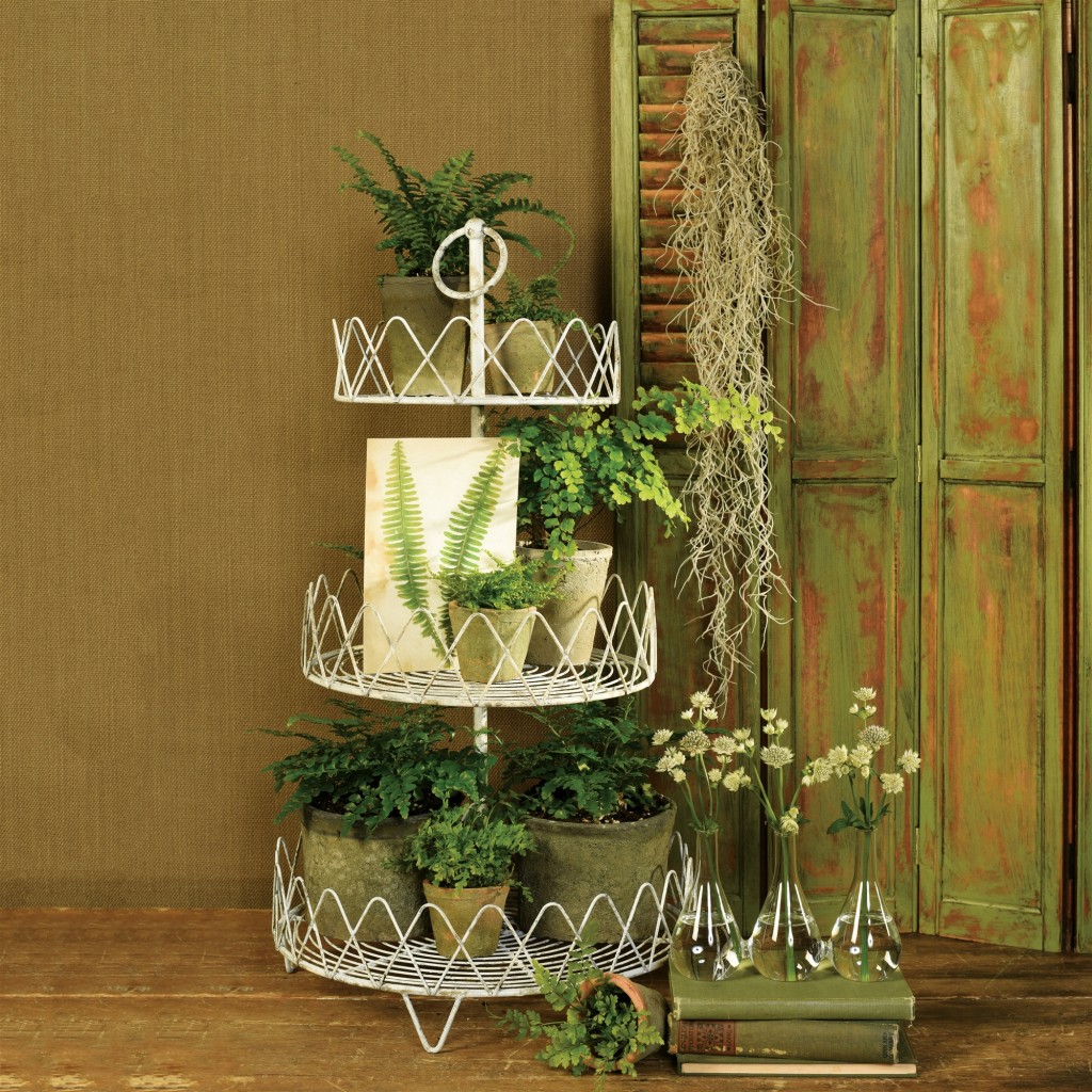 Trio Set of Three Joined Glass Posy Vases - Image 3