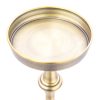Brushed Gold Finish Drink Size Accent Table - Image 2