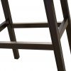 30" Espresso and Carmel Saddle Style Counter Height Bar Stool - Image 3