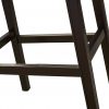 30" Espresso and Gray Saddle Style Counter Height Bar Stool - Image 4