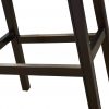 30" Espresso and Black Saddle Style Counter Height Bar Stool - Image 4