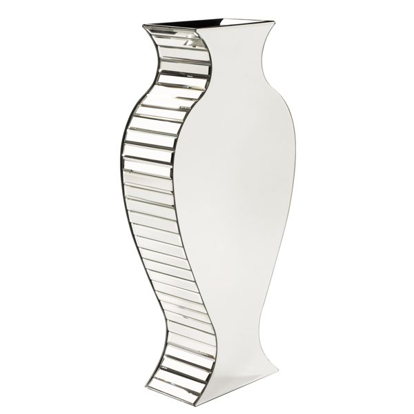 Curvy Art Deco Style Mirrored Vase - Image 2