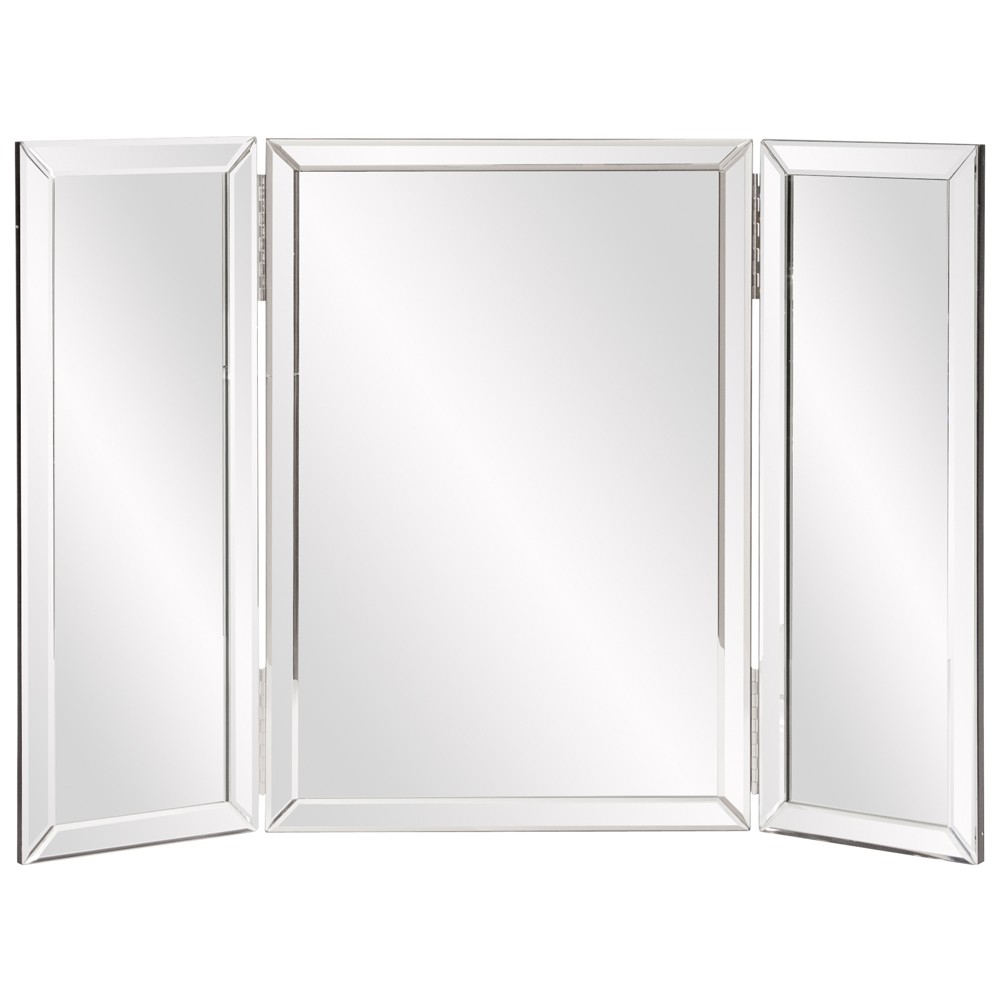 Three Part Hinged Vanity Tabletop Mirror - Image 2