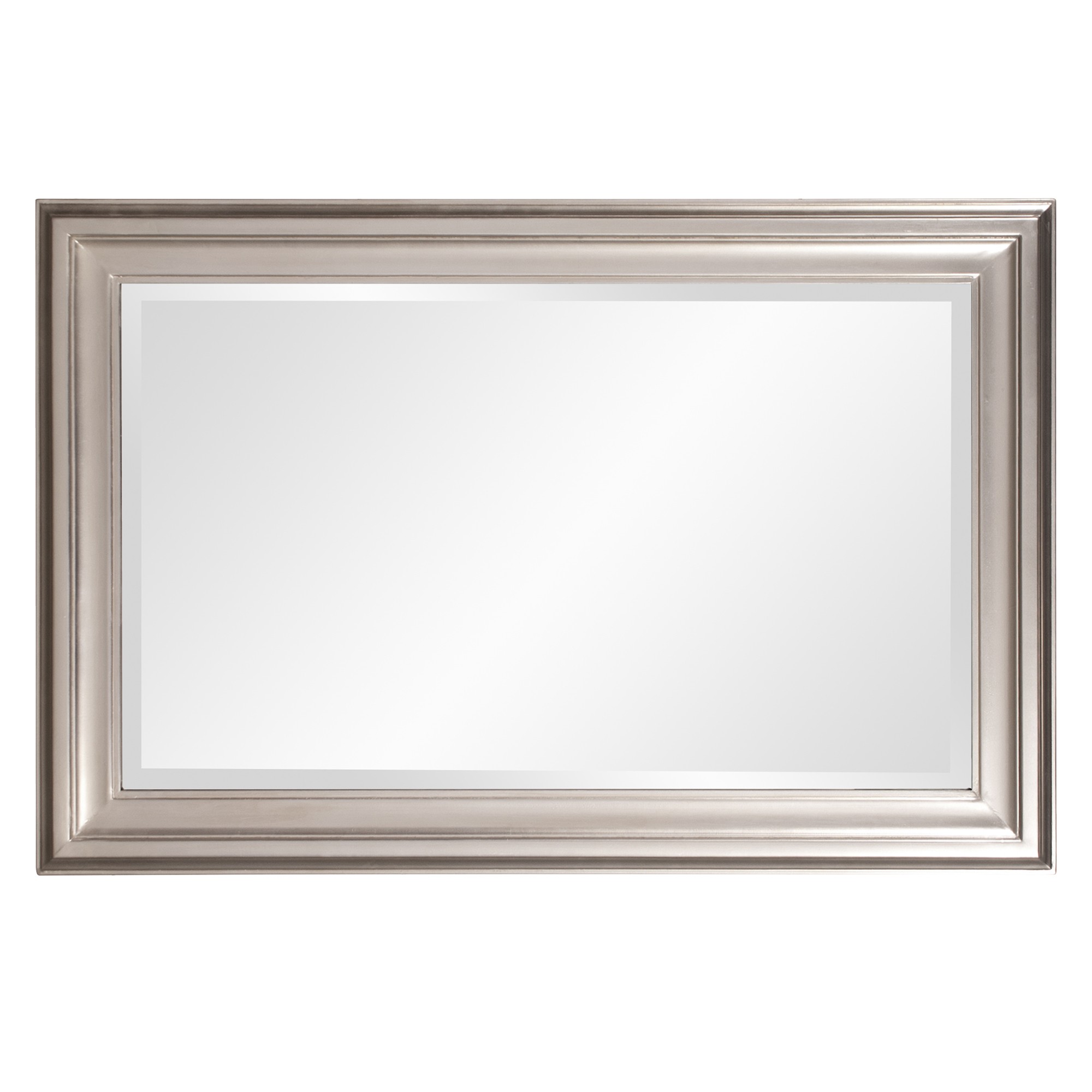 Rectangular Mirror with Leaf Wood Frame - Image 4