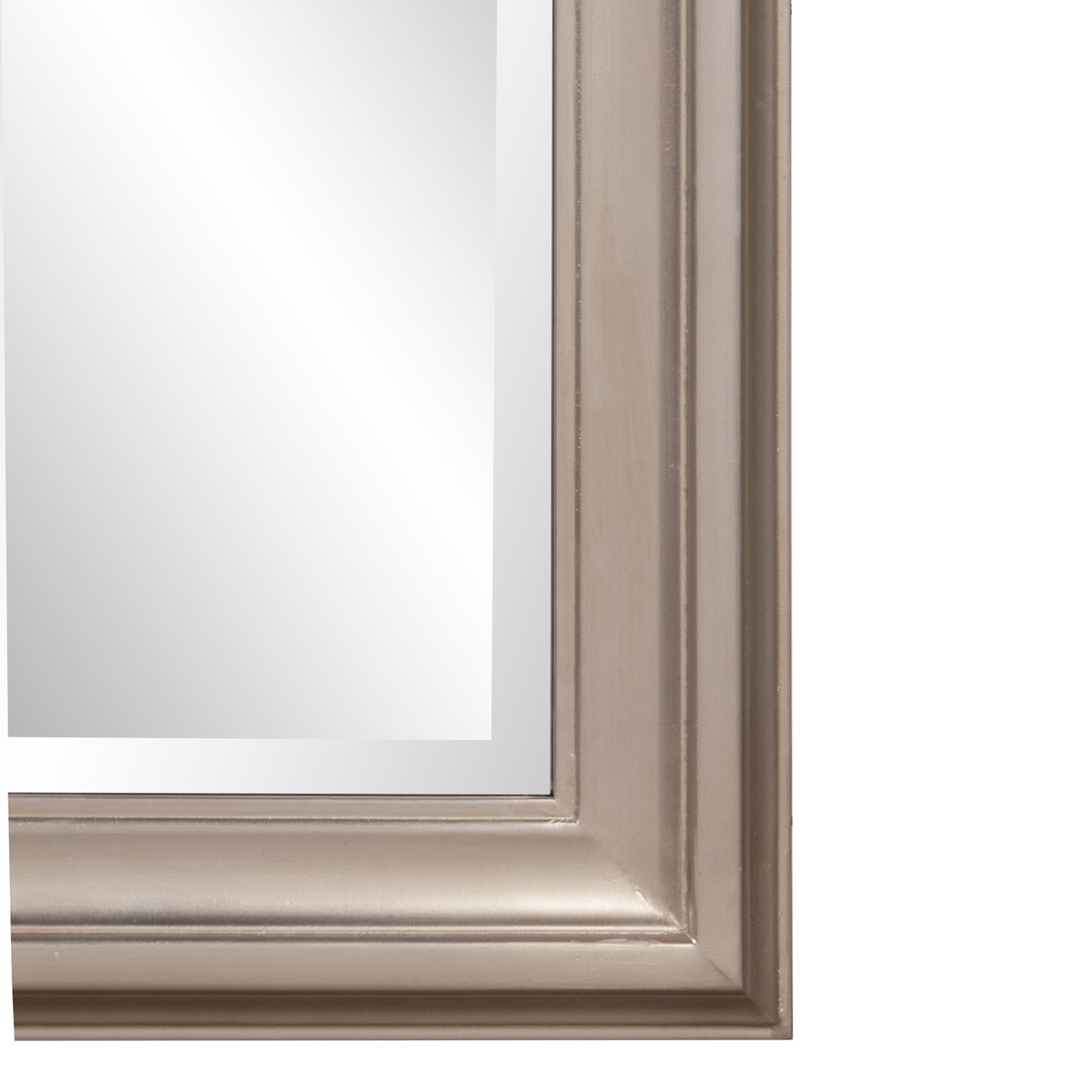 Rectangular Mirror with Leaf Wood Frame - Image 5