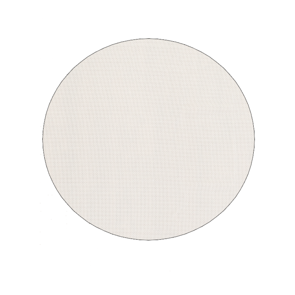 8" Round Beige Non Slip Rug Pad - Image 2