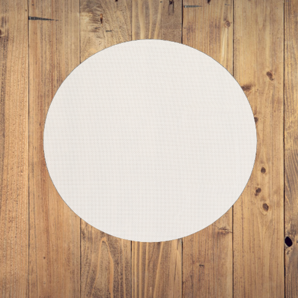 8" Round Beige Non Slip Rug Pad - Image 3