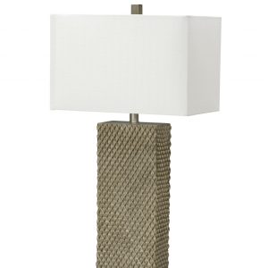 Set of 2 Golden Waffle Table Lamps