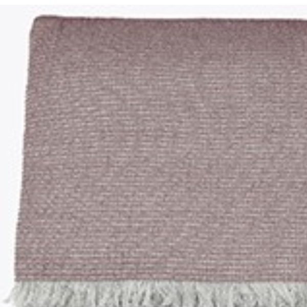 Soft Pink Cotton Chambray Waffle Weave Throw Blanket - Image 4