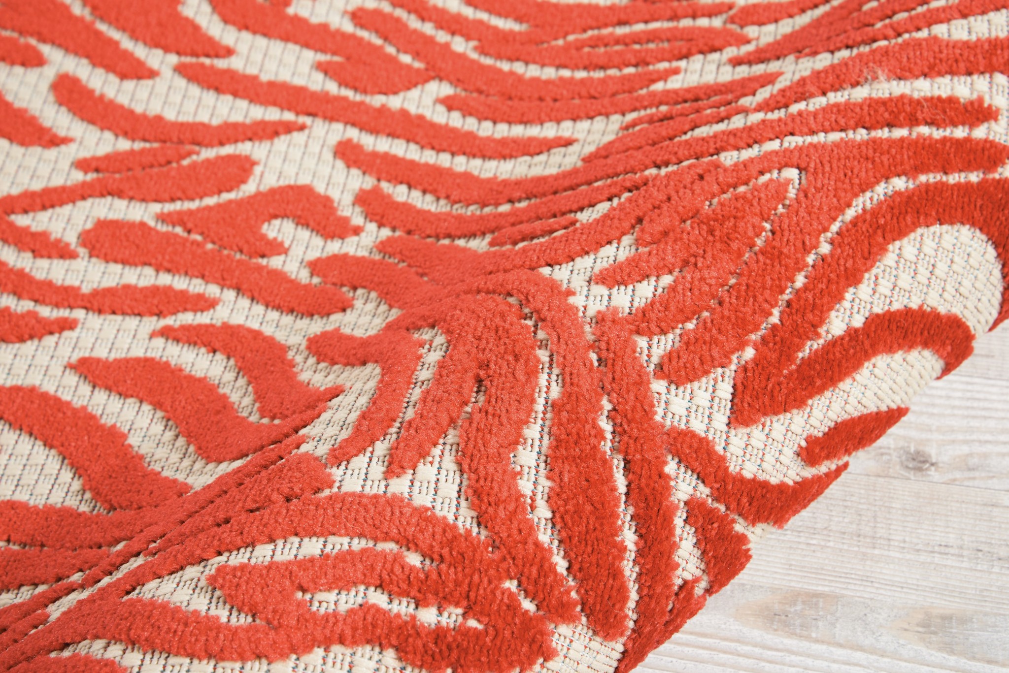 3?x 4?Red Zebra Pattern Indoor Outdoor Area Rug - Image 3