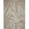5?x 8?Natural Leaves Indoor Outdoor Area Rug