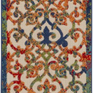 2' x 6?Rainbow Colored Indoor Outdoor Runner Rug