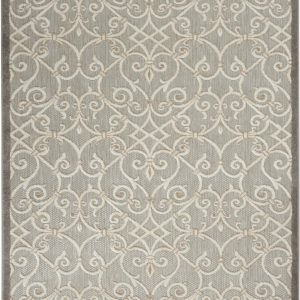 5?x 8?Natural and Gray Indoor Outdoor Area Rug