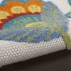 5?x 8' Yellow and Ivory Indoor Outdoor Area Rug - Image 3