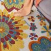5?x 8' Yellow and Ivory Indoor Outdoor Area Rug - Image 5