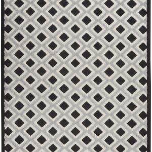4?x 6?Black White Gray Indoor Outdoor Area Rug