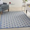 5?x 8?Blue and Gray Indoor Outdoor Area Rug - Image 4