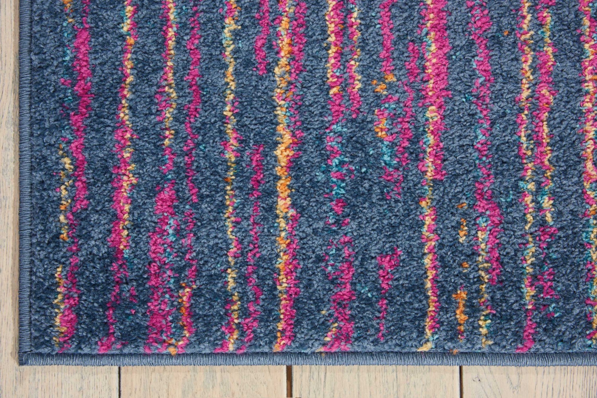 5?x 7?Rainbow Abstract Striations Area Rug - Image 2