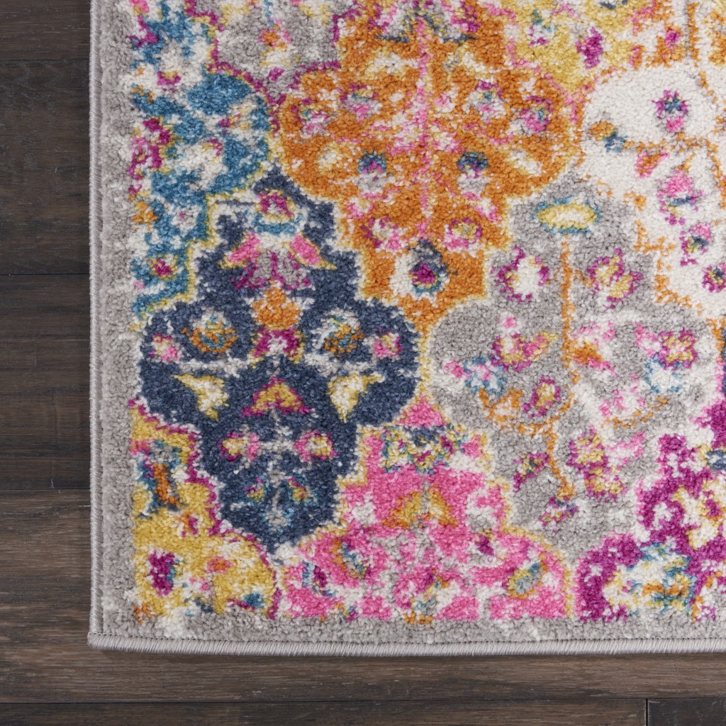 2?x 3?Muted Brights Floral Diamond Scatter Rug - Image 2